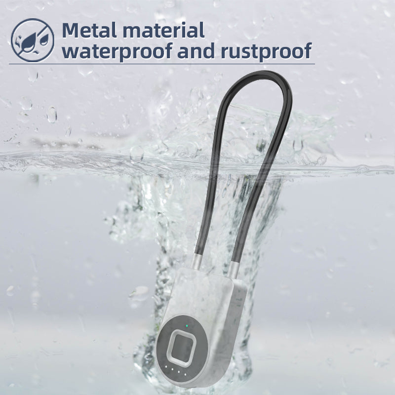 Cord Padlock, Fingerprint Cable Lock 38MM, Phone App Padlock, Customizable laser engraving patterns and text